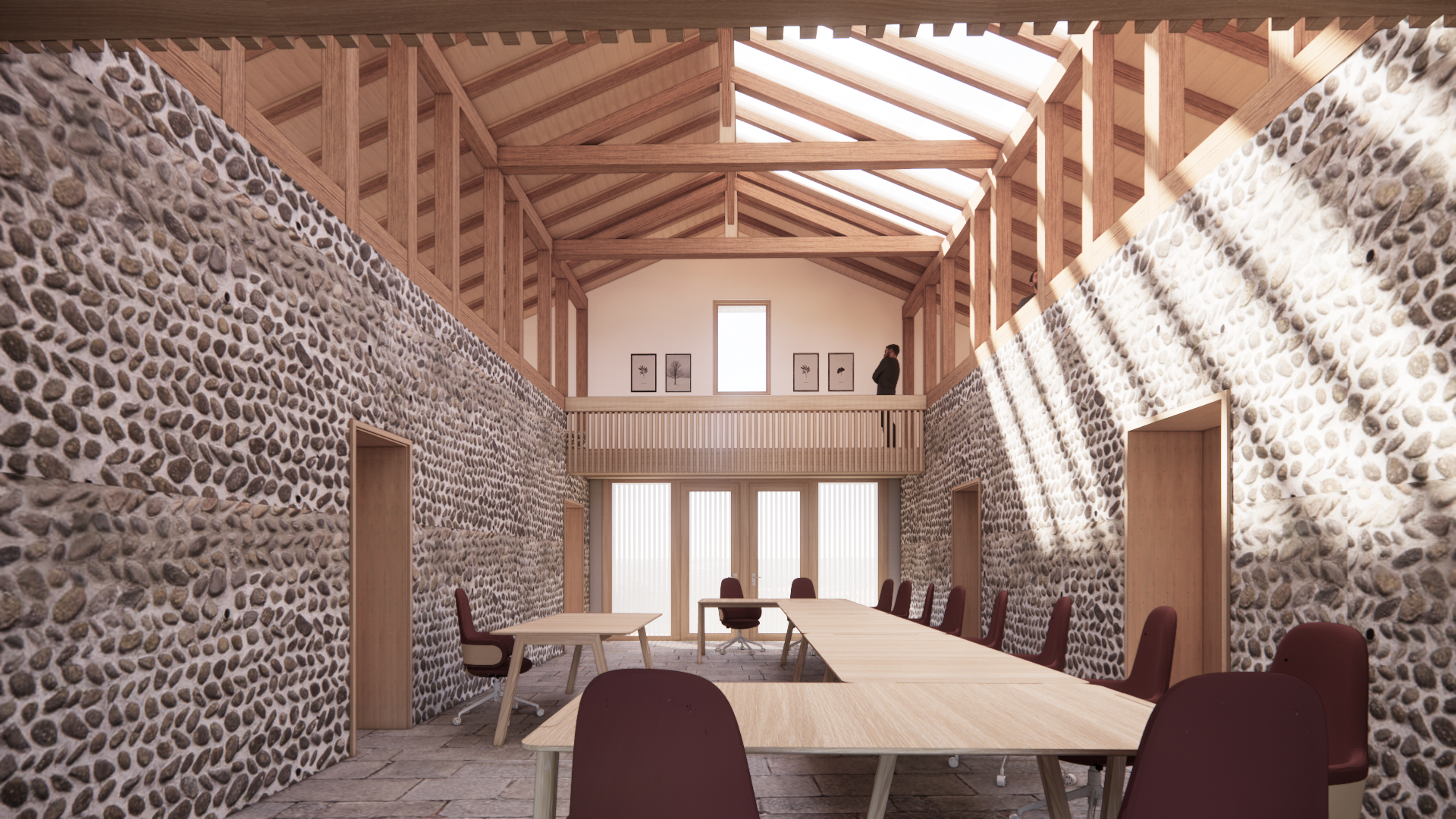 Salle du conseil / Bixente Elissalde - Atelier Lajus Pueyo & Bixente Elissalde - Réhabilitation de la maison Lefitte, Pey, 2025