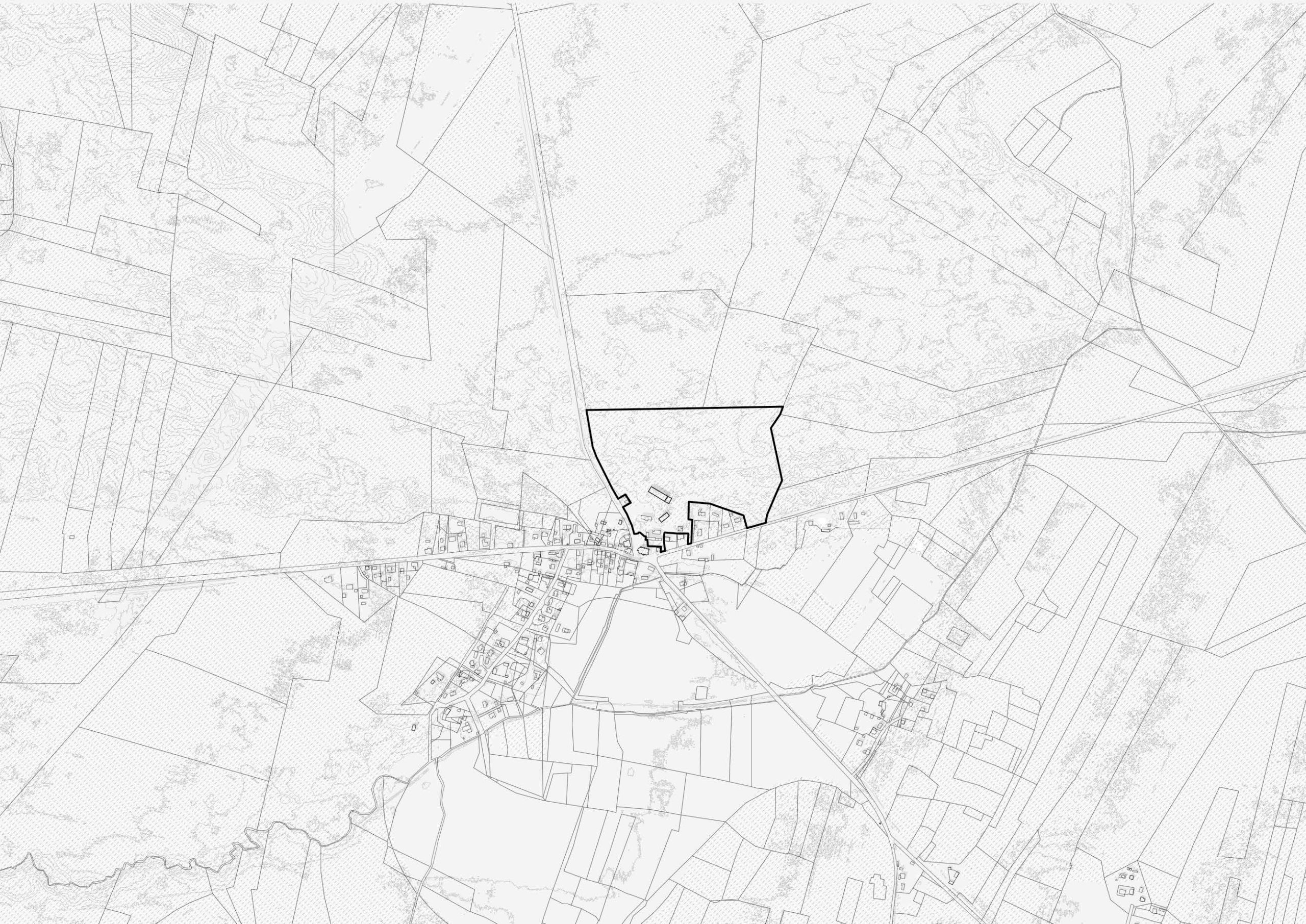 Plan de situation, bourg au coeur de la ruralité / ZW/A - Trensacq La Pinède - 2025