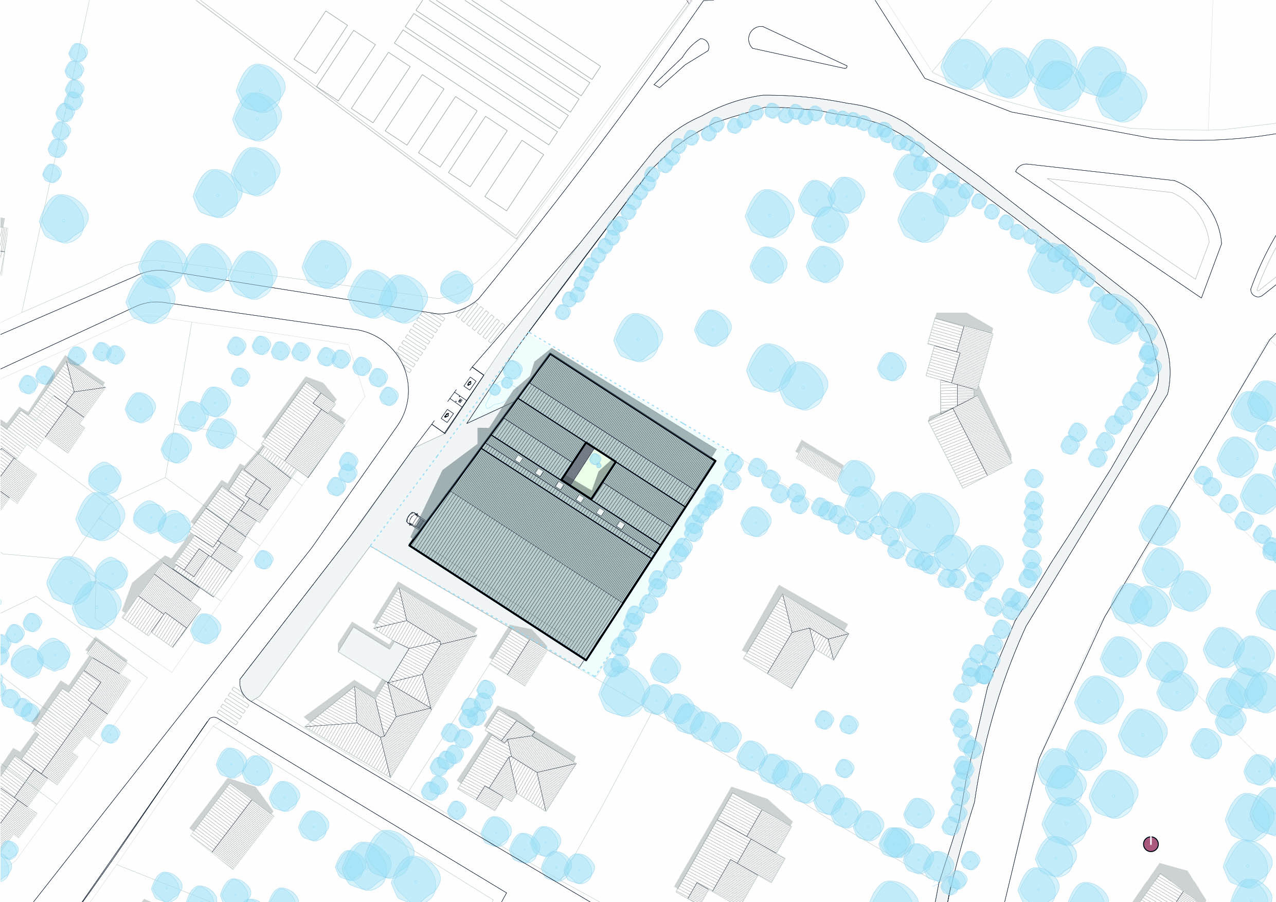 plan de situation / dauphins architecture - cuisine commune - champcevinel - 2025