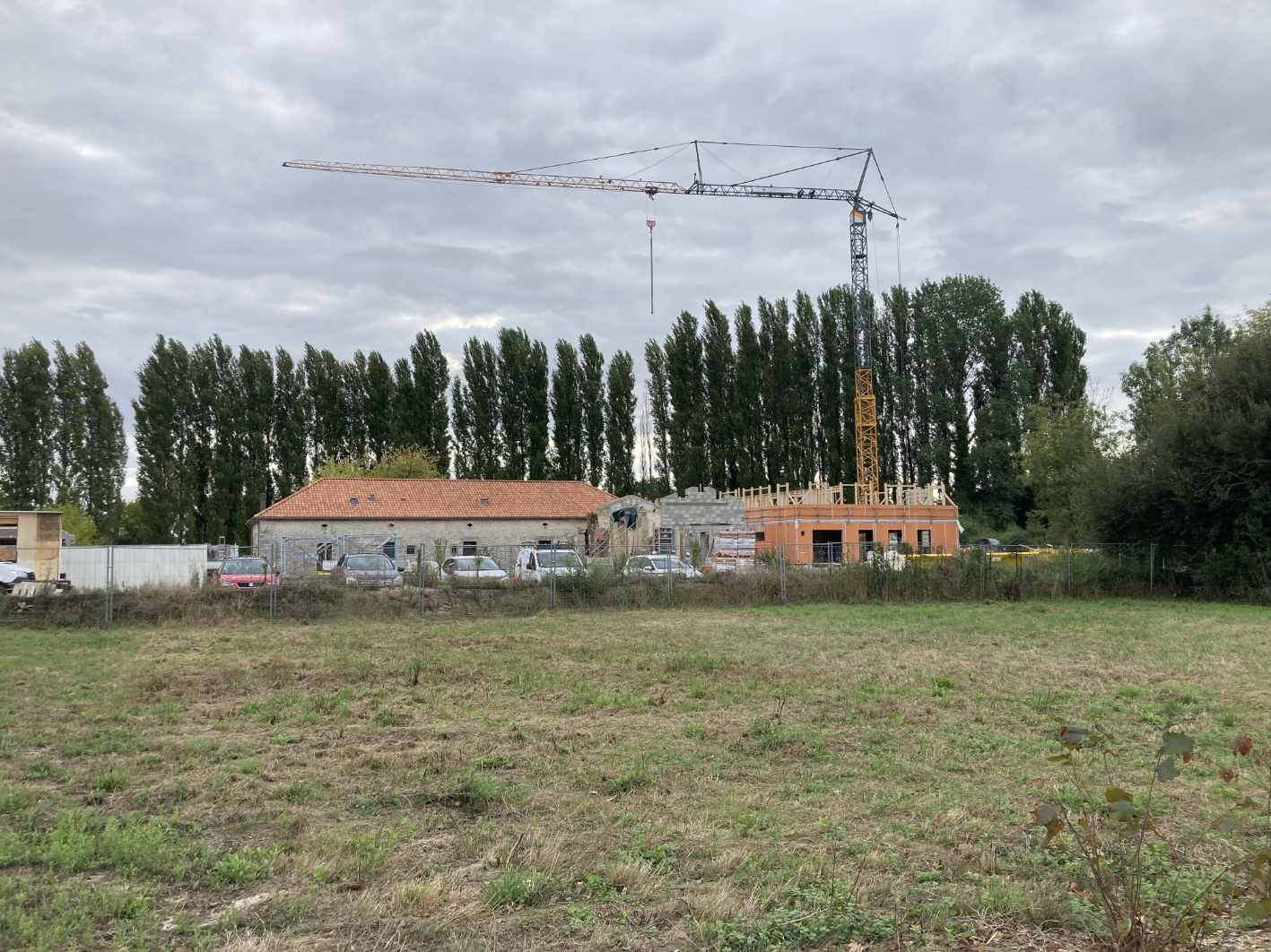 Photo du chantier / Lanoire Courrian architectes - Maison du PNR, Saint Laurent Médoc, livraison 2026