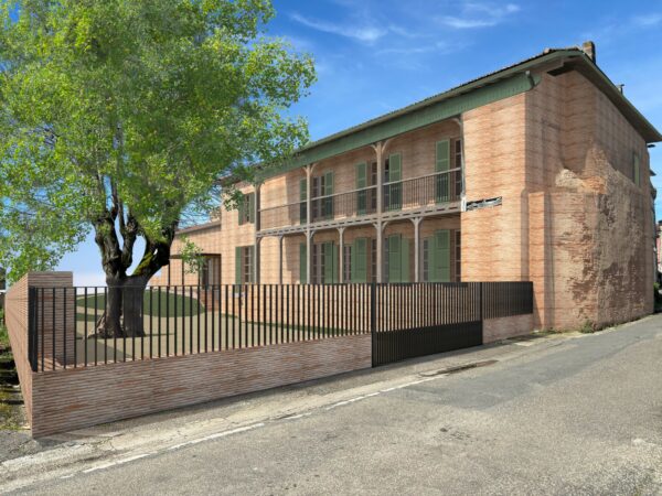 Façade après rénovation - Vue 3D / @Cinquante Janvier