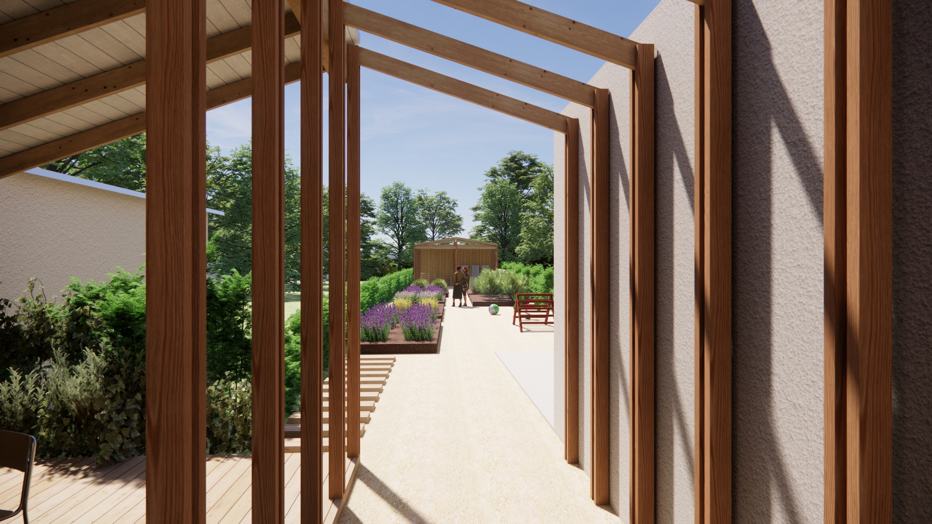 Vue vers le jardin / CAA