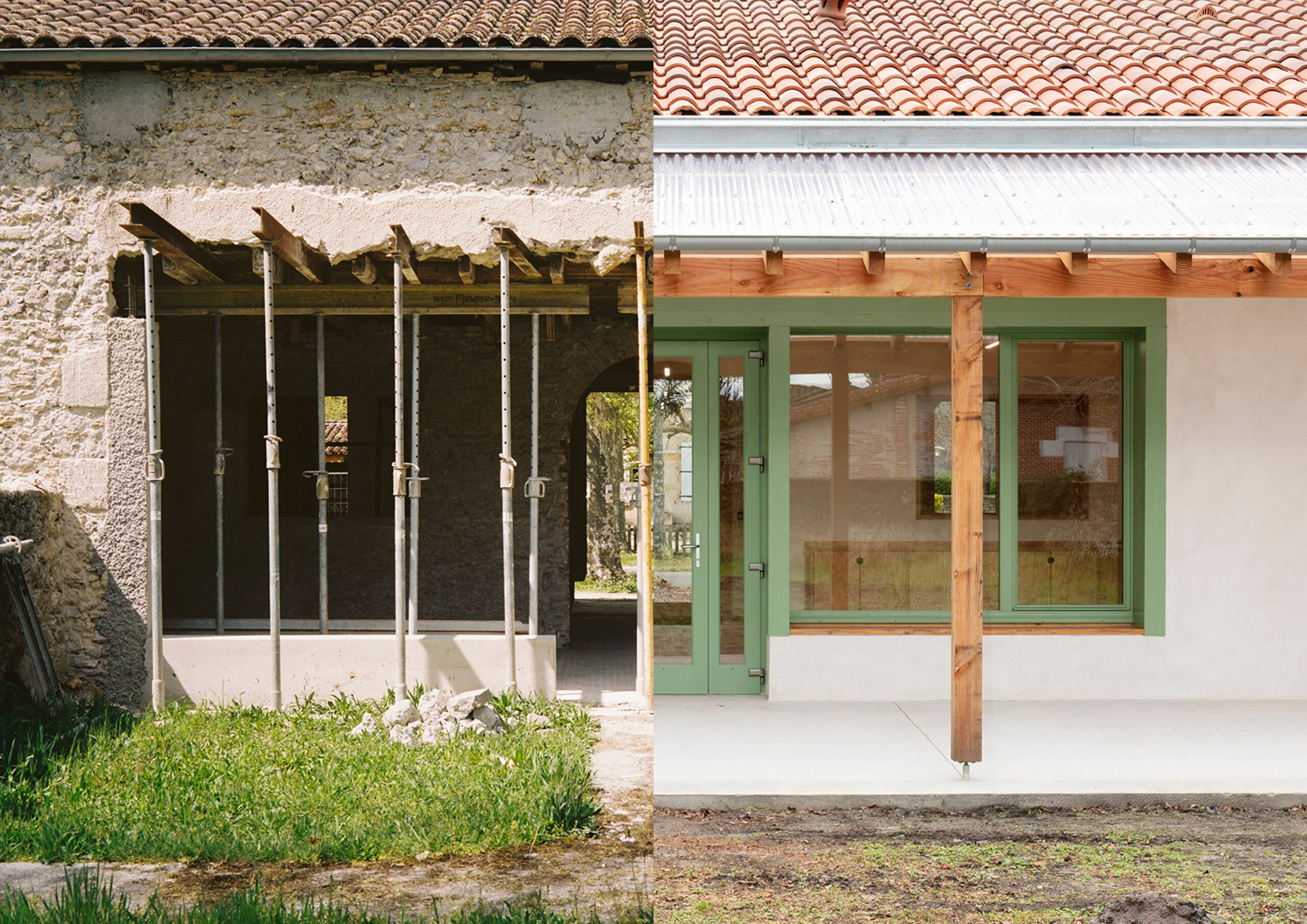 Photomontage avant / après / Arthur Perbet architecture