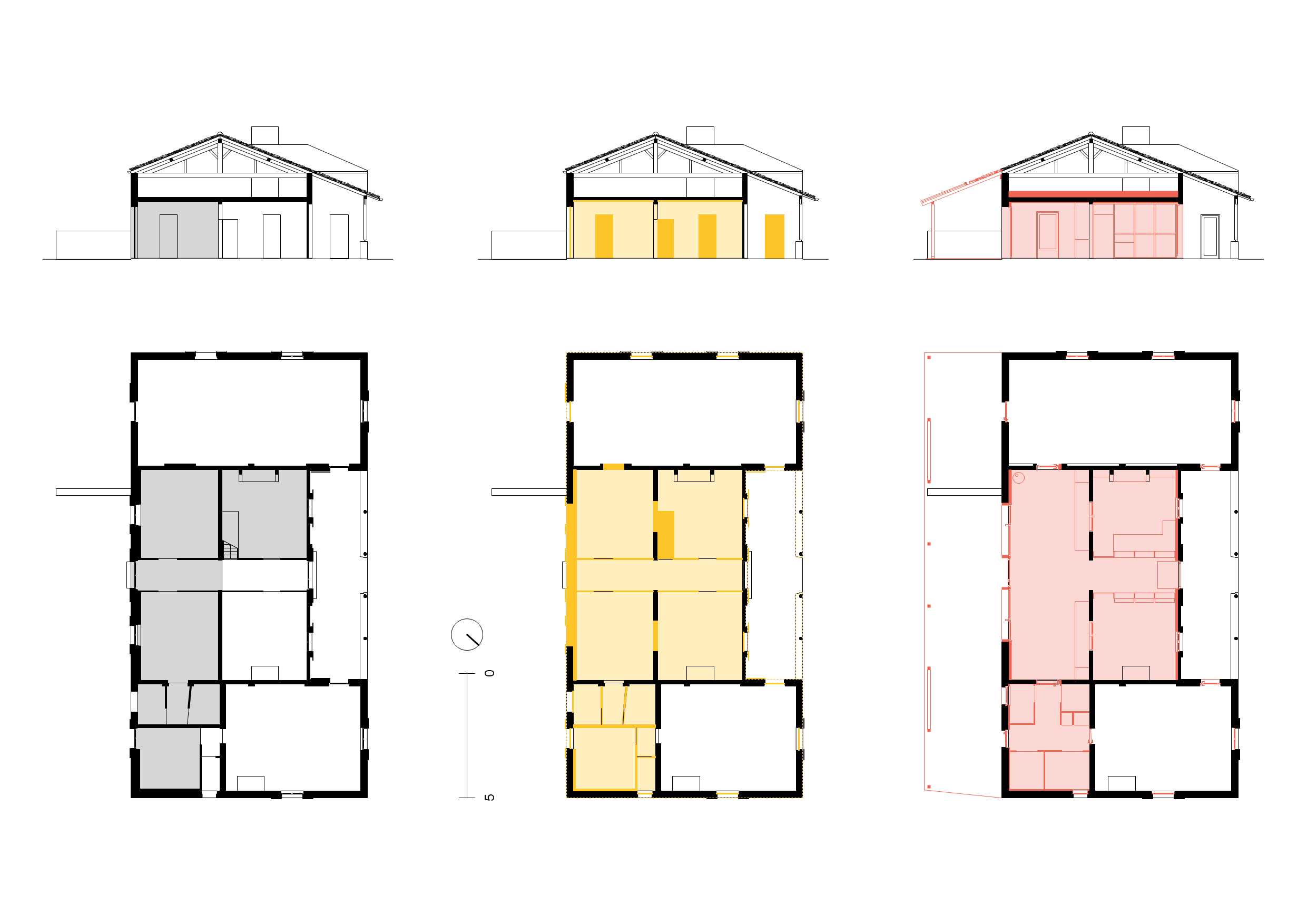 Plan avant / curage / projet / Arthur Perbet architecture
