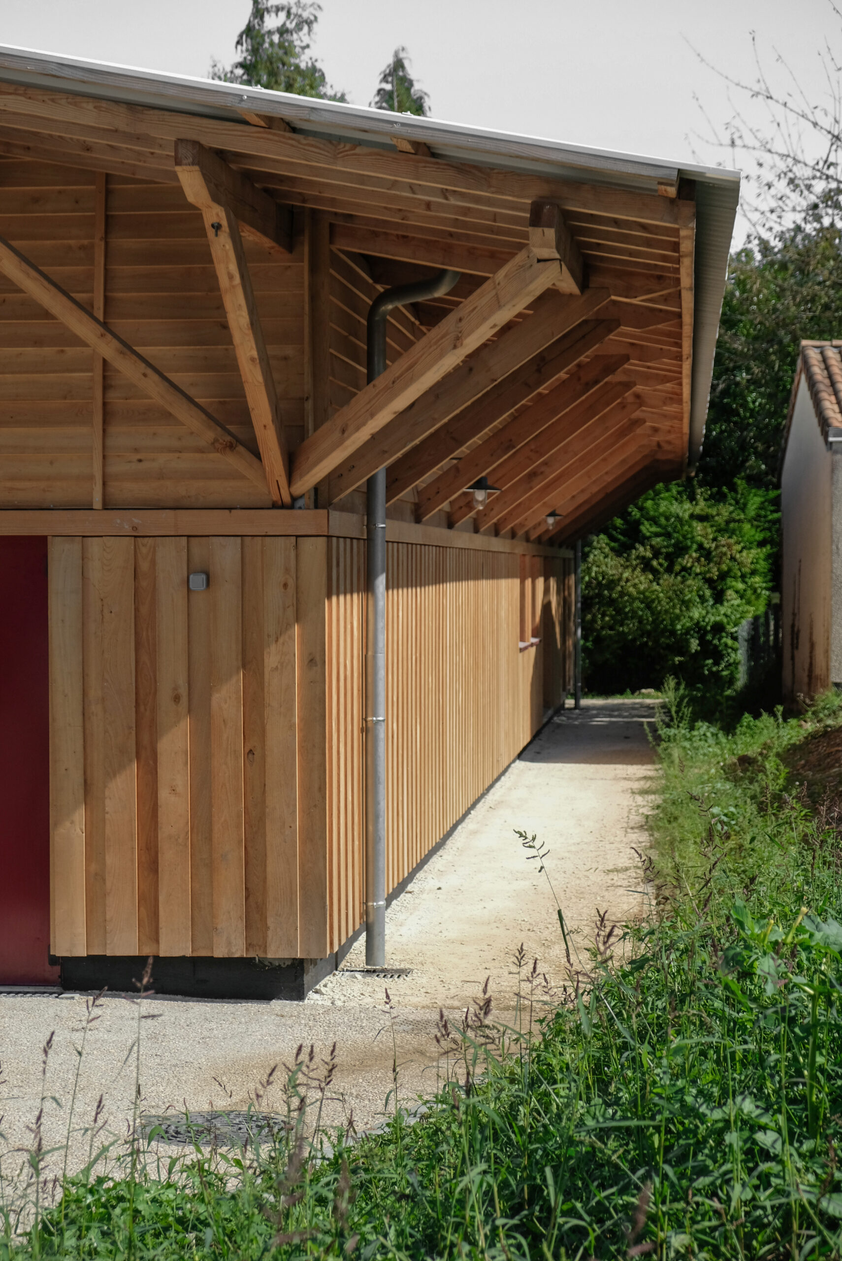 cheminement du personnel / dauphins architecture - cuisine commune - champcevinel - 2025
