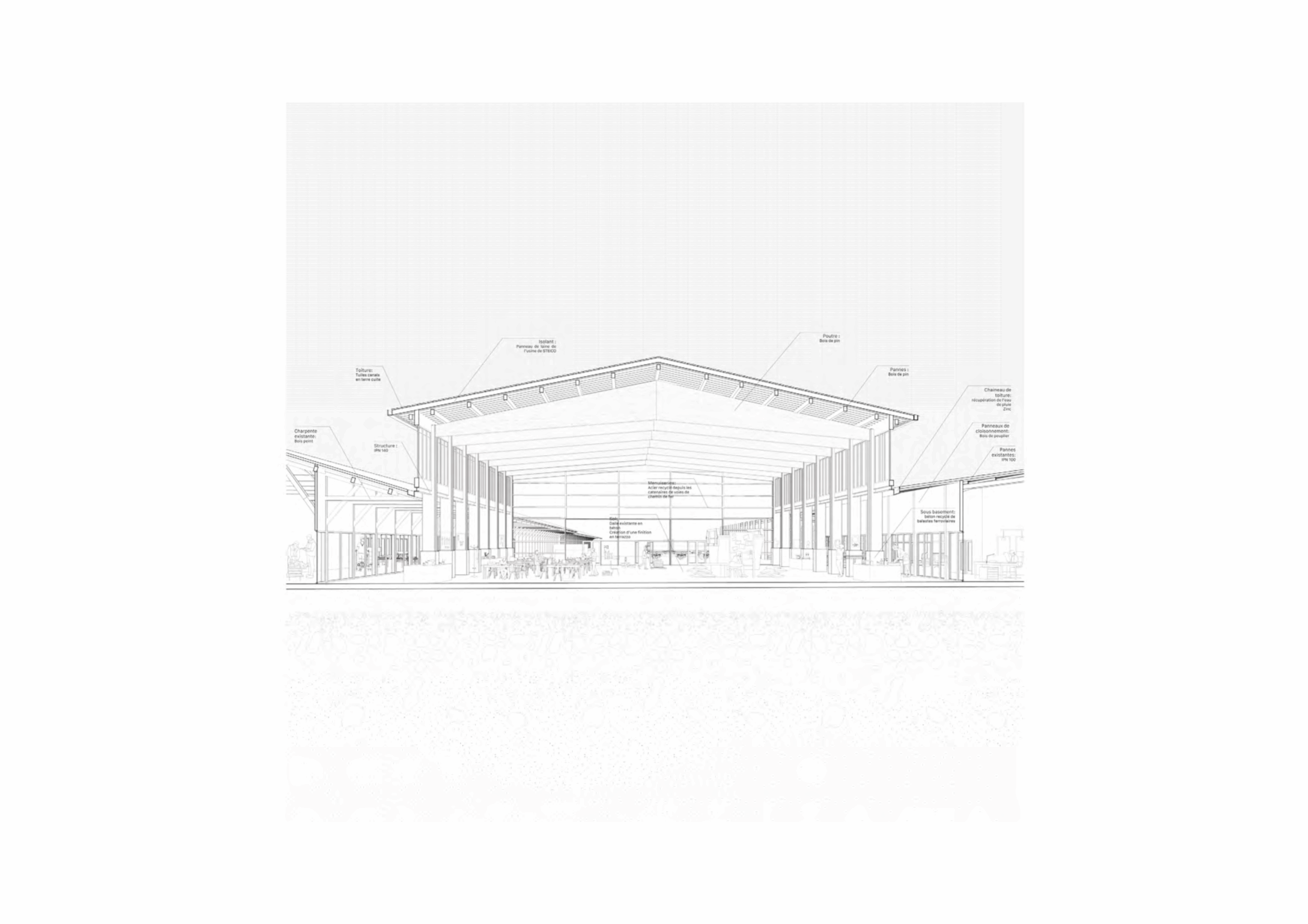 Halle de Fret d'Armagnac / Juliette Taymont et Marie Vendier- Récits pour des territoires résiduels, Bordeaux,2023