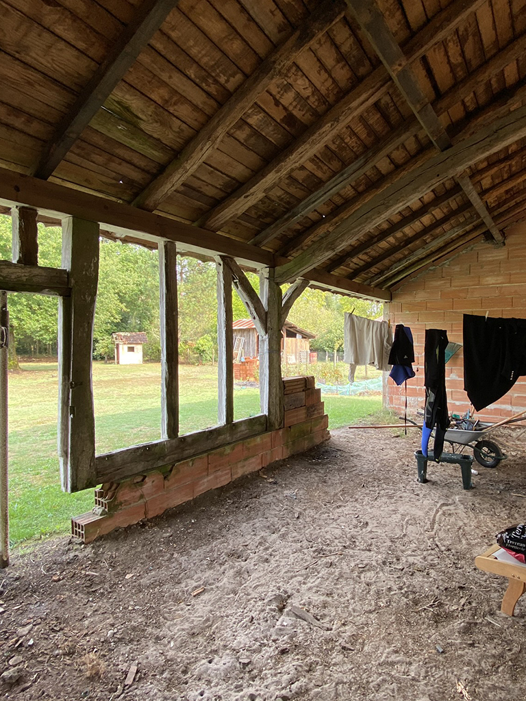 Le bois du site / Photographie : Senecio ; Architecte ; CP_58, Luglon, 2020.