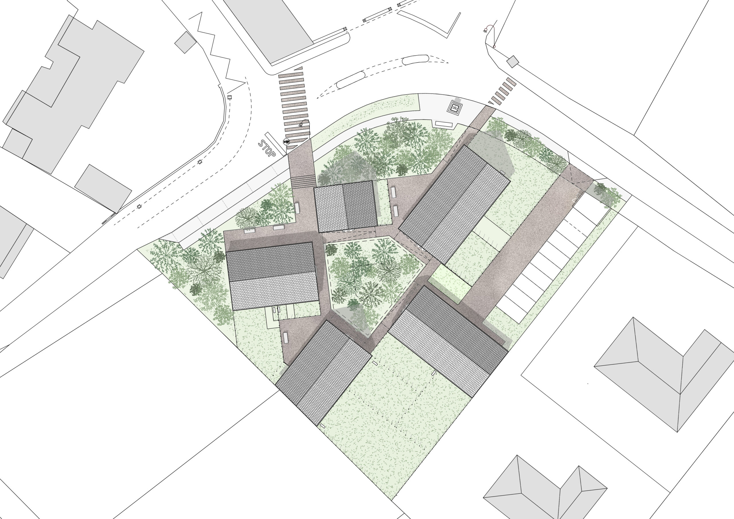 Plan de toiture / B+L architectes