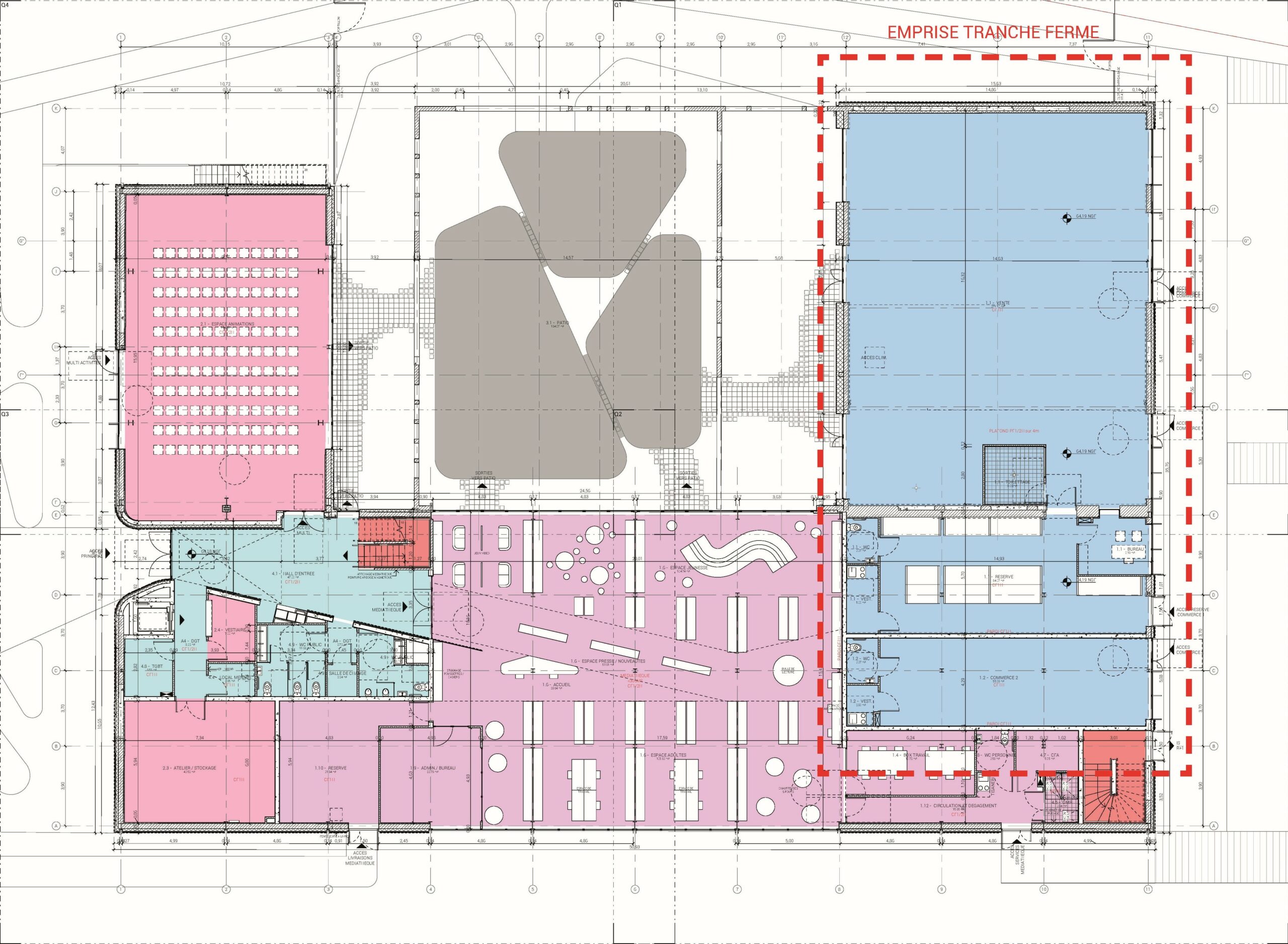 PLAN RDC / ATELIER GODET RABECQ - Reconversion de la Friche Teton, Saint-Cyprien