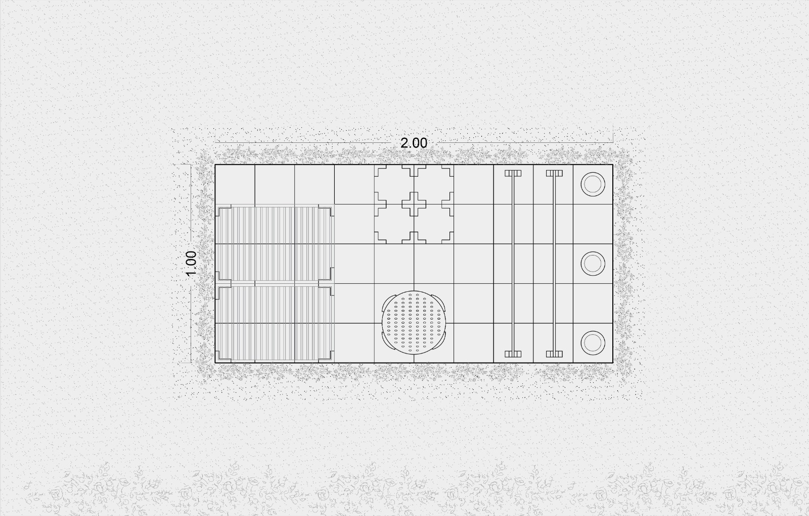 Plan de la cuisine. / Laura Chevalier et Hugo Gomez-Terre nourricière, Rauzan, 13/09/2025