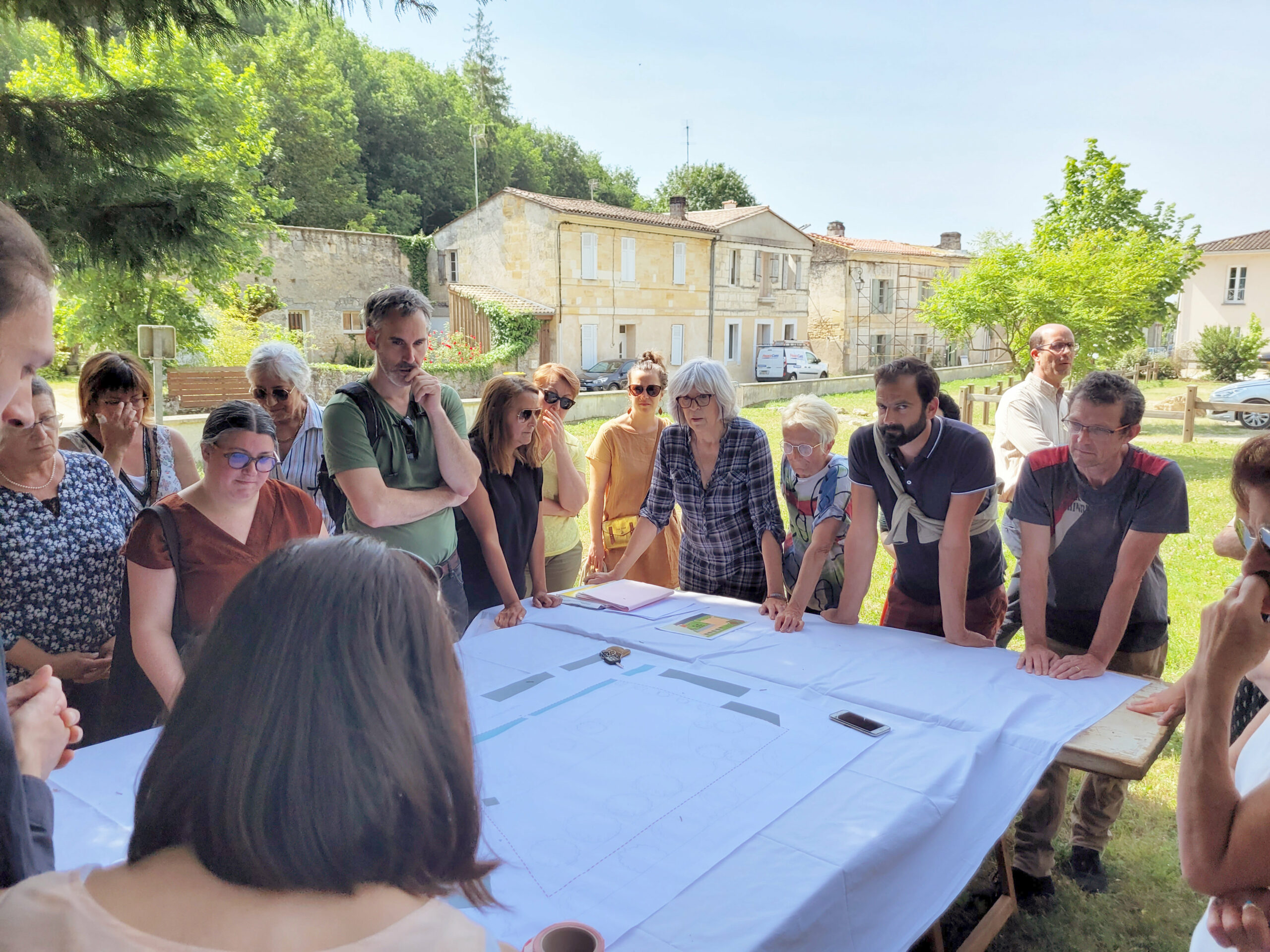 Atelier participatif pour le projet de revitalisation de la Place de Rouquey / MoonwalkLocal-MoonwalkLocal-Revitalisation du centre bourg de Rouquey à Tabanac-Tabanac,2025