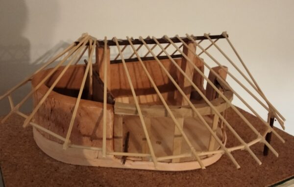 Maquette du projet de construction du centre d’interprétation en Terre crue / Réalisé par l’architecte Frédérique Ivanes