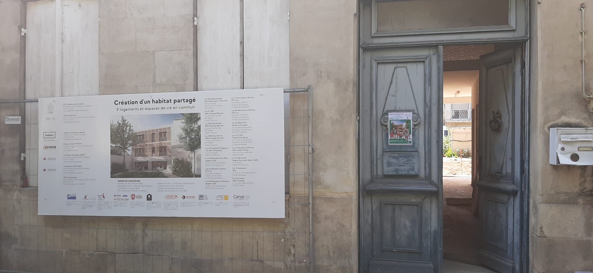 Porte ouverte sur de tous nouveaux usages / @Habitats des possibles
