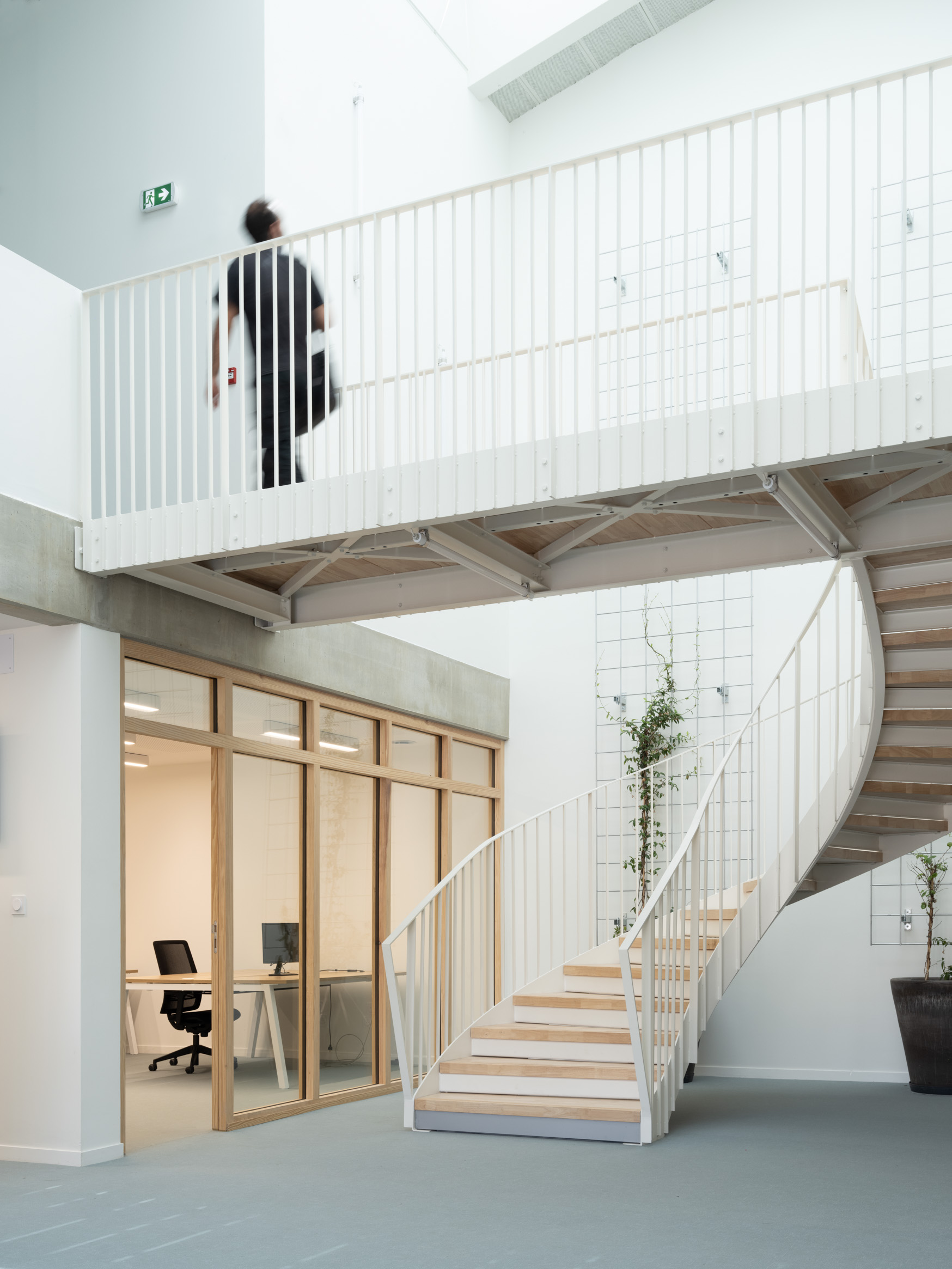 Escalier central / IRATCABAL-Battitt bordenave-BIGA-Mauleon-Licharre-2507
